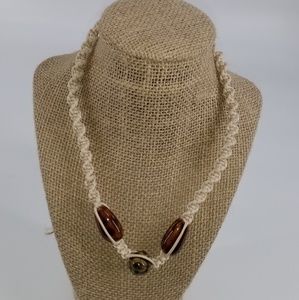 Mens Cream Necklace